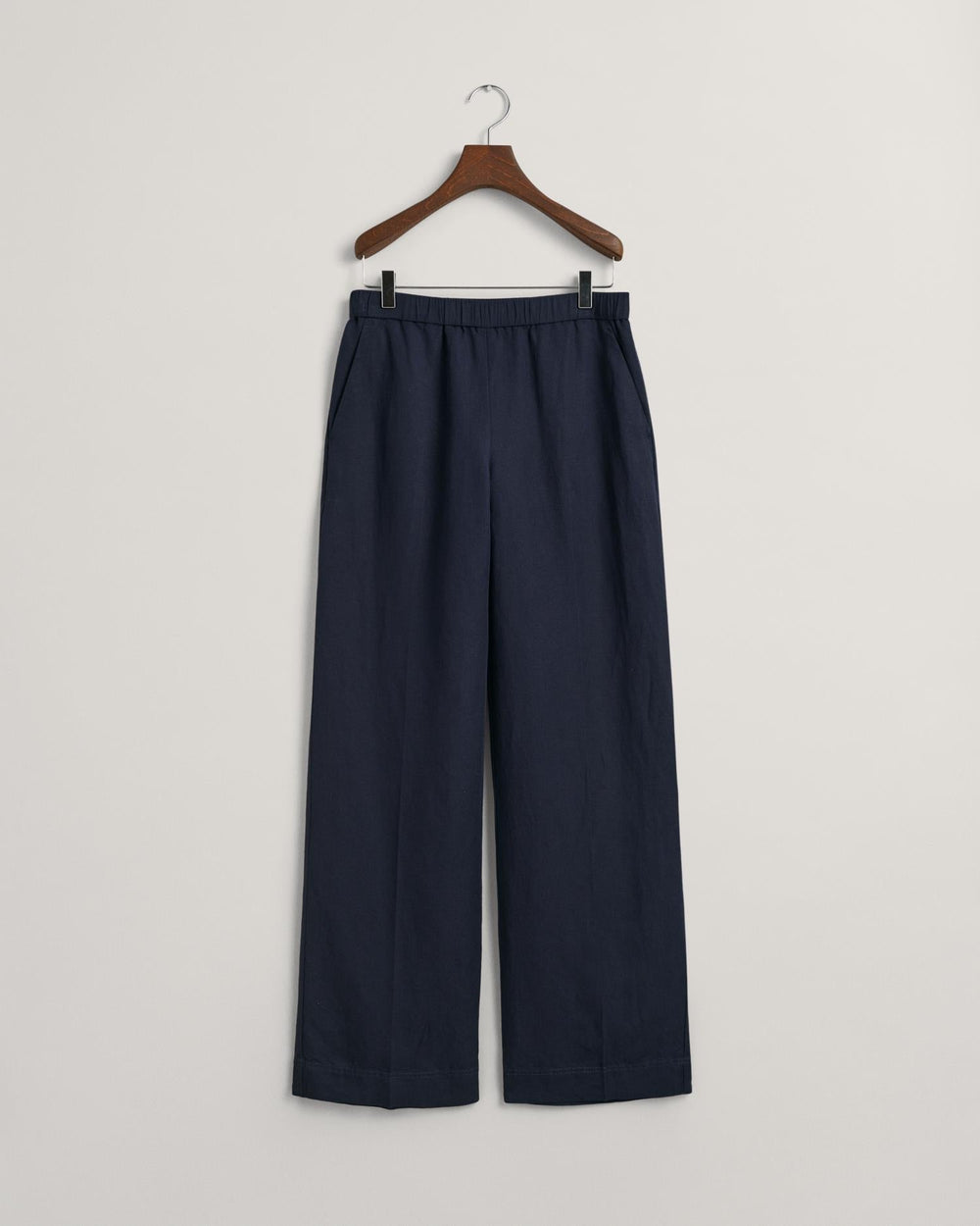 Relaxed Fit Linen Blend Pull-On Pants Evening Blue | Bukser | Smuk - Dameklær på nett