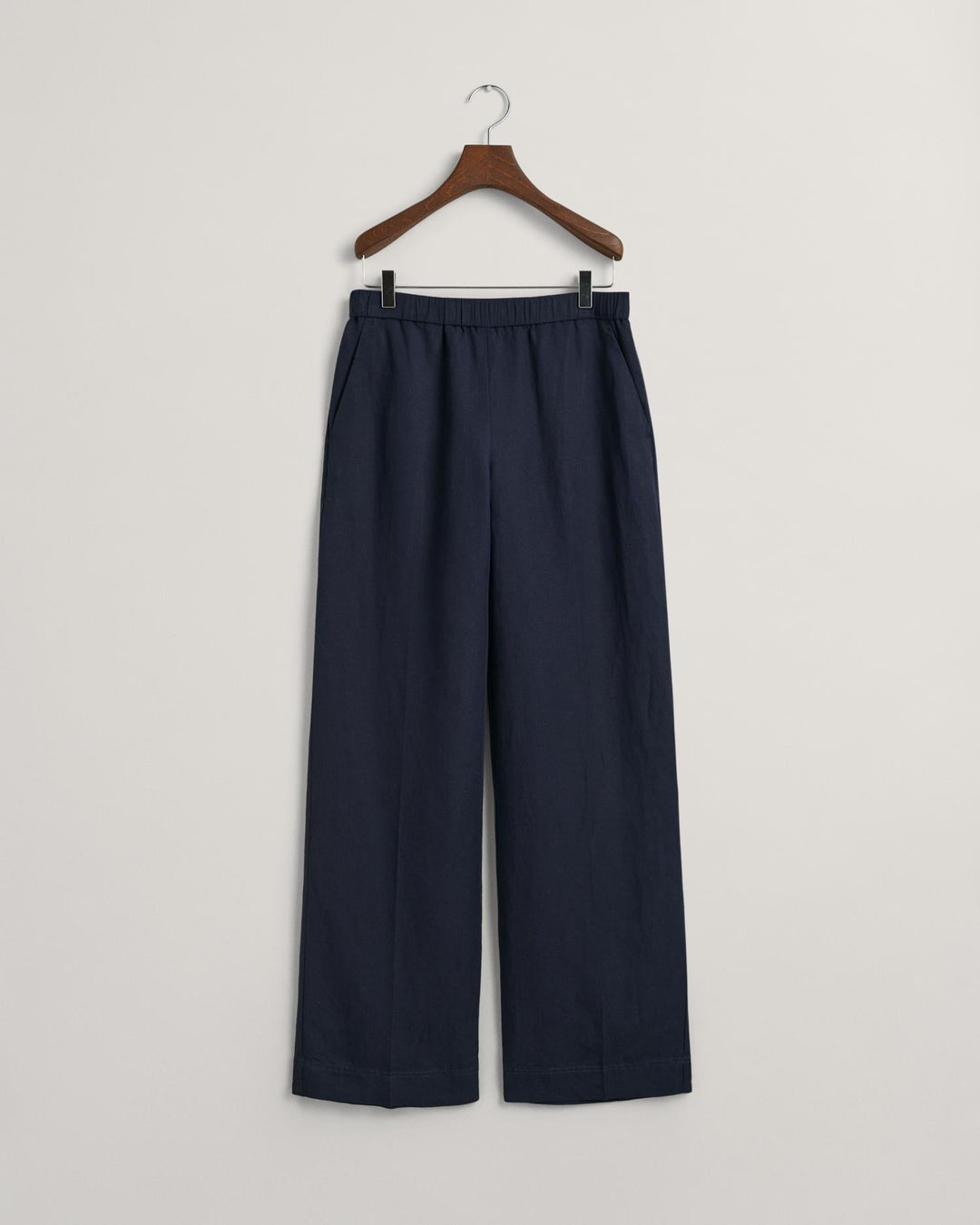 Relaxed Fit Linen Blend Pull-On Pants Evening Blue | Bukser | Smuk - Dameklær på nett