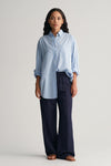 Relaxed Fit Linen Blend Pull-On Pants Evening Blue