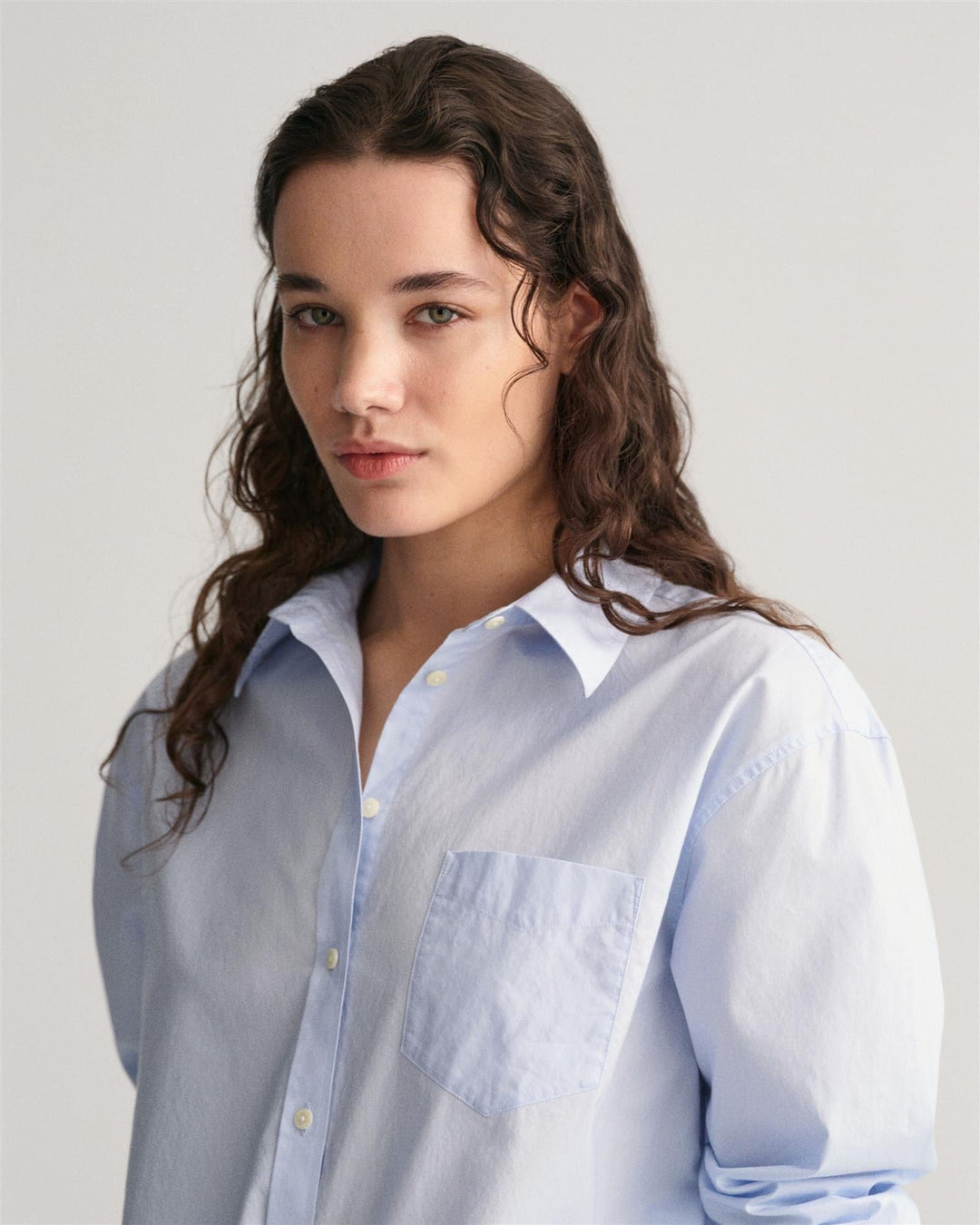 Relaxed Fit Poplin Shirt Light Blue | Skjorter og bluser | Smuk - Dameklær på nett