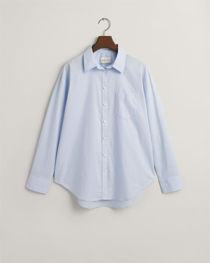 Relaxed Fit Poplin Shirt Light Blue | Skjorter og bluser | Smuk - Dameklær på nett