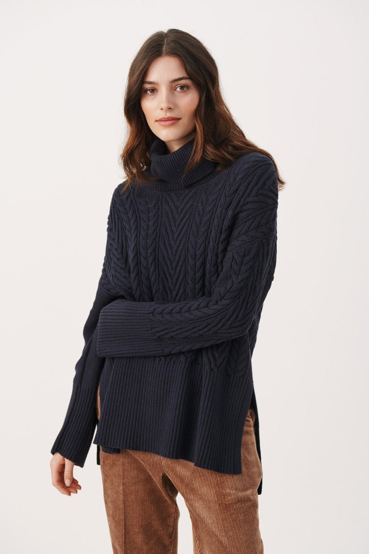 Rennahpw Pullover Dark Navy | Genser | Smuk - Dameklær på nett