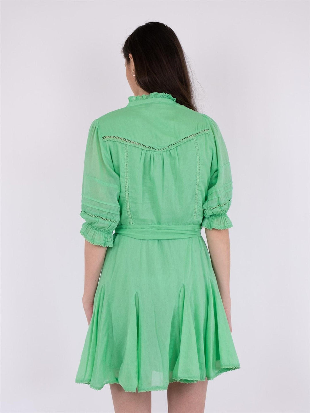 Rigitta S Voile Dress Apple Green | Kjoler | Smuk - Dameklær på nett