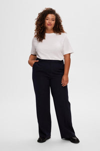 Rita Mw Wide Pant Dark Sapphire Melange