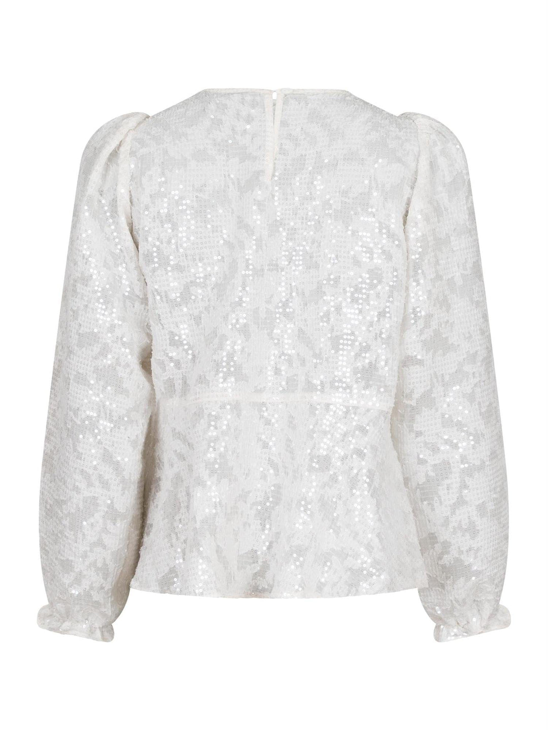 Rizzo Sequins Blouse Ivory | Skjorter og bluser | Smuk - Dameklær på nett