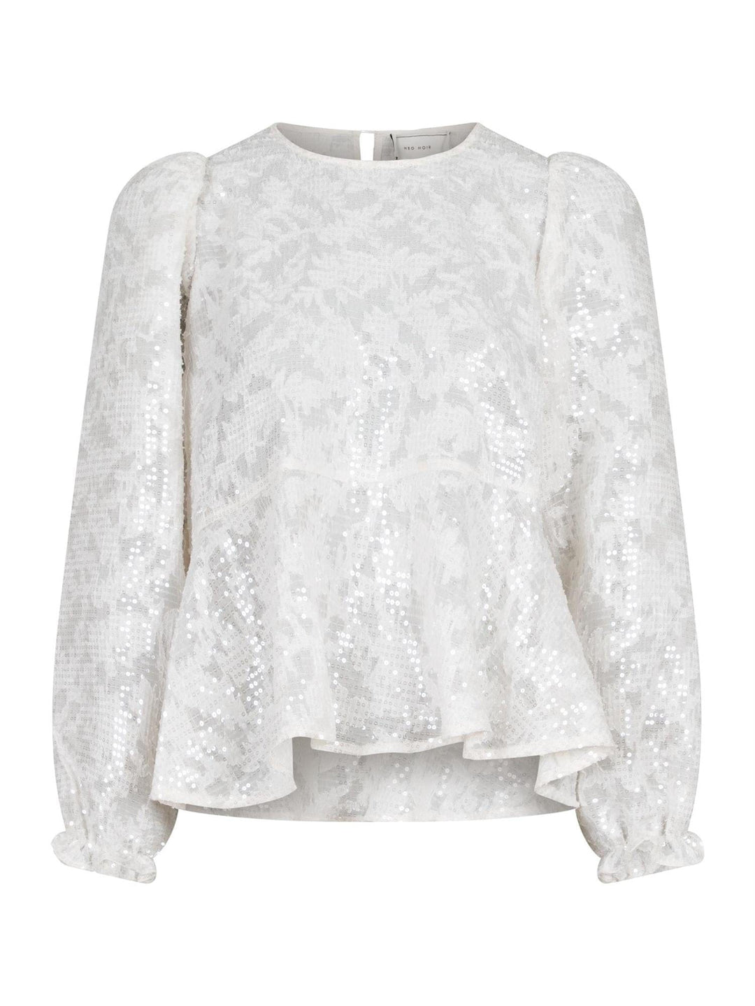 Rizzo Sequins Blouse Ivory | Skjorter og bluser | Smuk - Dameklær på nett