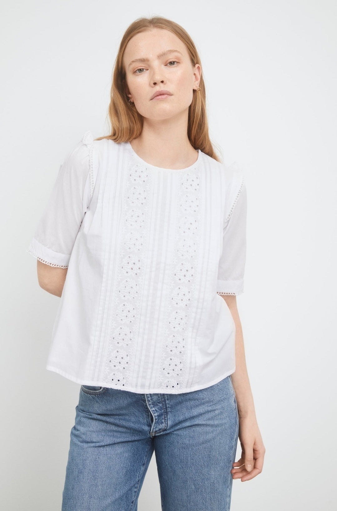 Rosia Blouse White | Skjorter og bluser | Smuk - Dameklær på nett