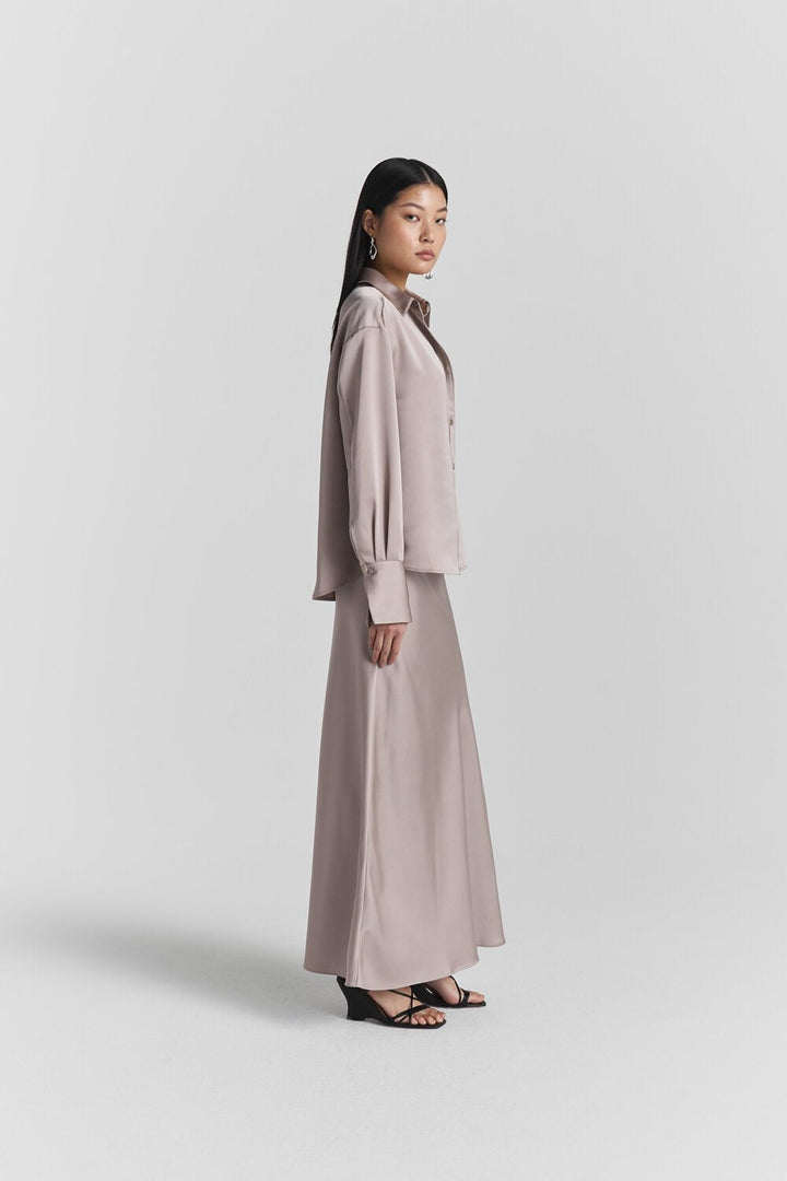 Samira Skirt Lt Taupe | Skjørt | Smuk - Dameklær på nett