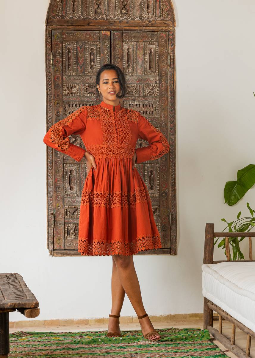 Sandra Dress Rust | Kjoler | Smuk - Dameklær på nett