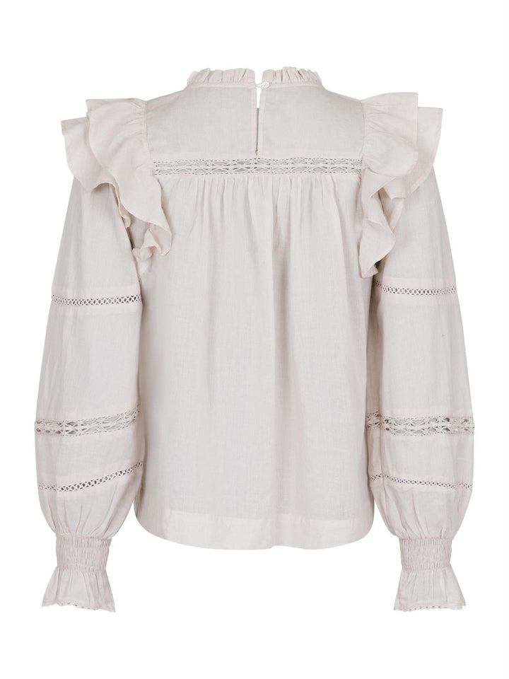 Sarna S Voile Blouse Ivory | Skjorter og bluser | Smuk - Dameklær på nett