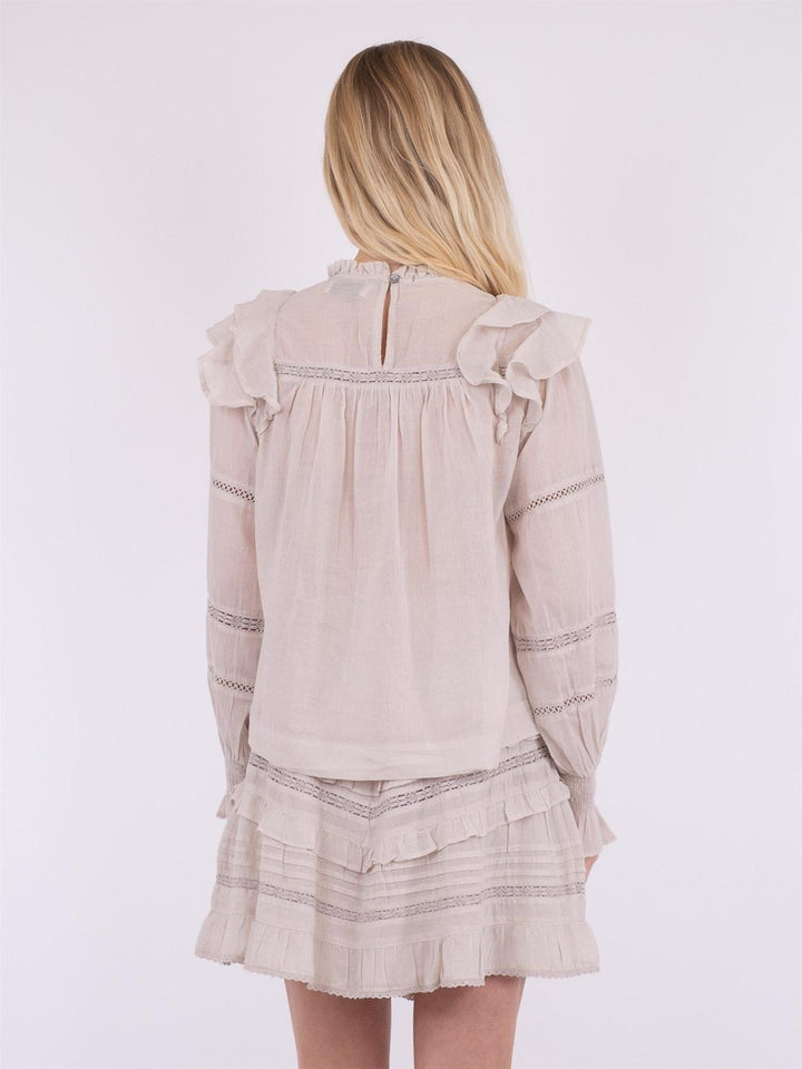 Sarna S Voile Blouse Ivory | Skjorter og bluser | Smuk - Dameklær på nett