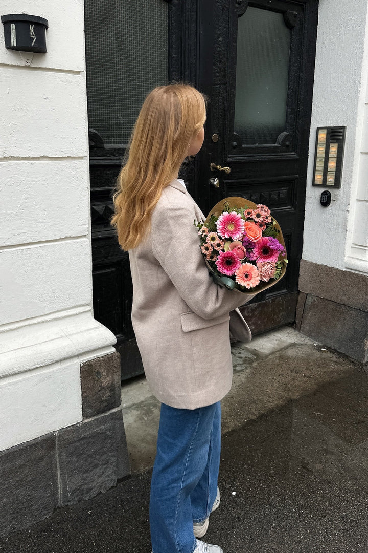 Sasja Wool Blazer B Sandshell Melange | Yttertøy | Smuk - Dameklær på nett