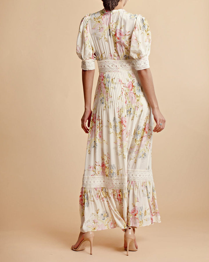 Satin Embroidery Dress Antique | Kjoler | Smuk - Dameklær på nett