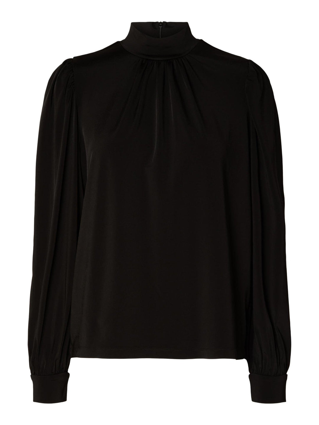 Saya Ls High Neck Top Black | Topper | Smuk - Dameklær på nett