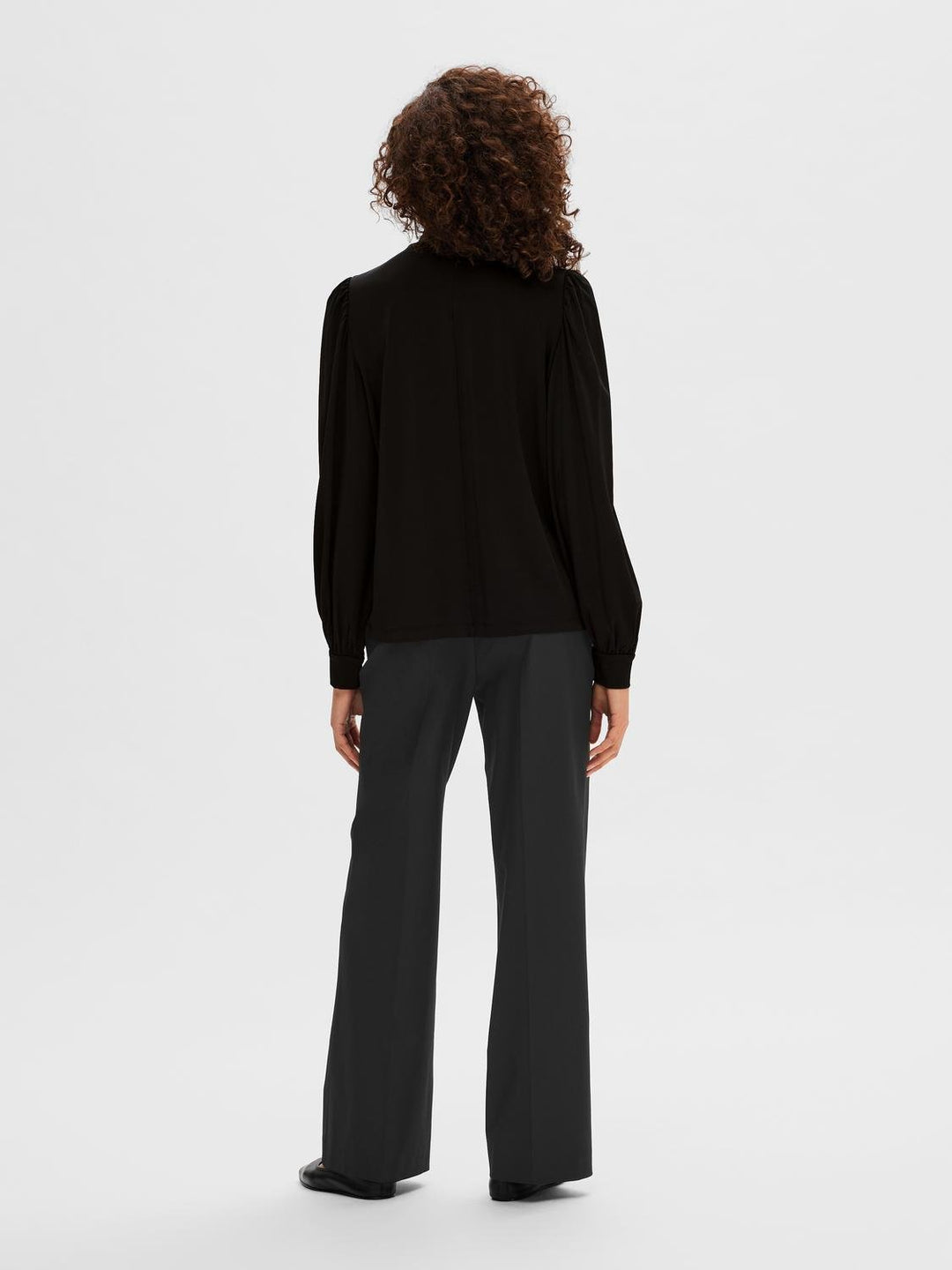 Saya Ls High Neck Top Black | Topper | Smuk - Dameklær på nett
