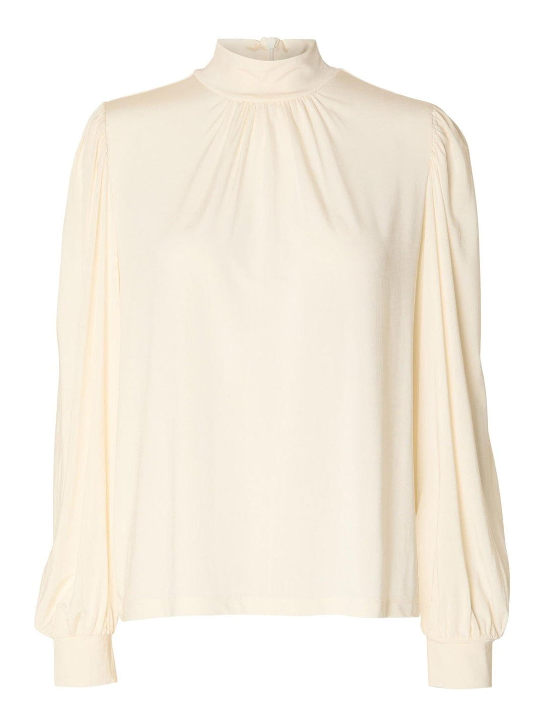 Saya Ls High Neck Top Snow White | Topper | Smuk - Dameklær på nett