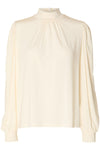 Saya Ls High Neck Top Snow White