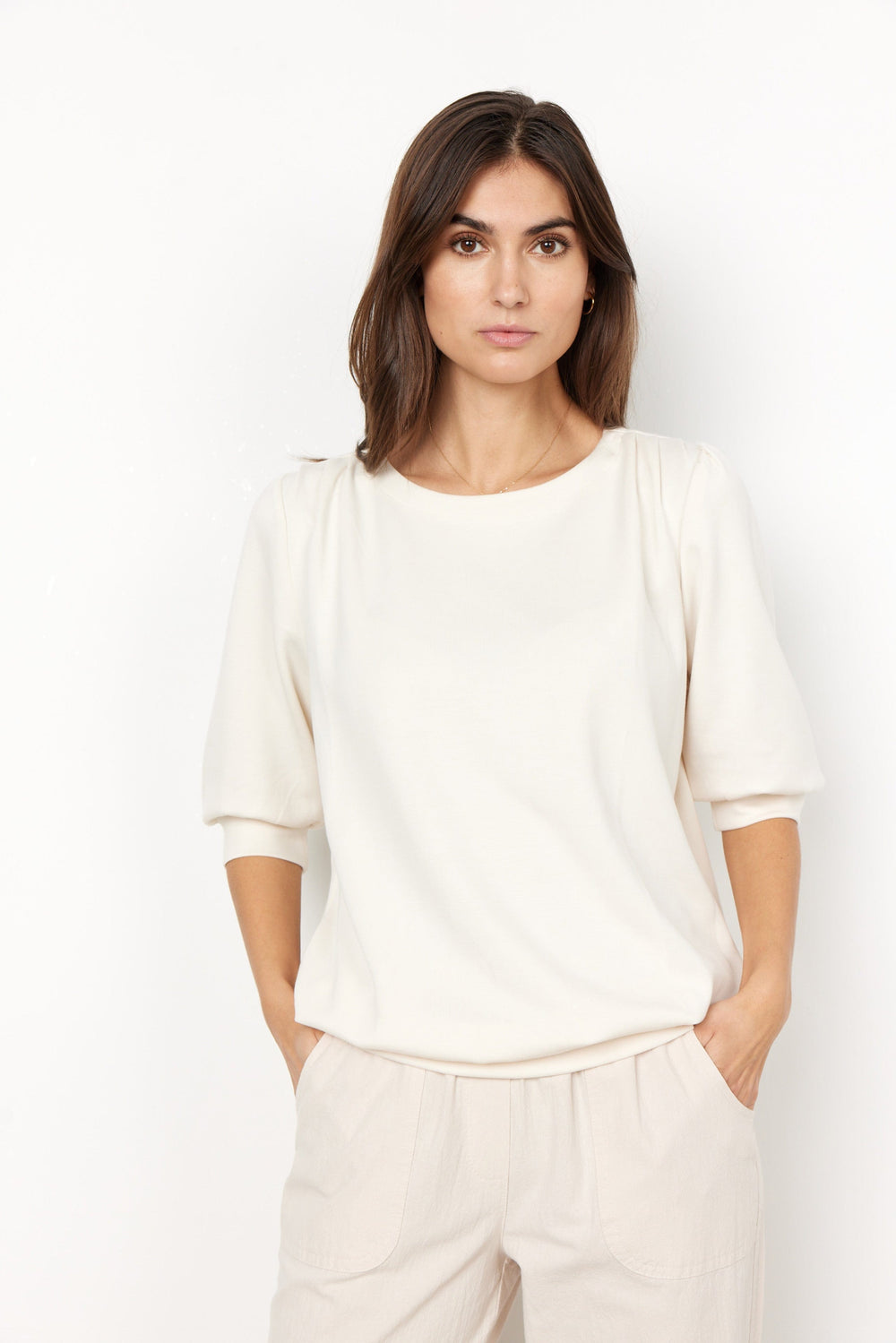 Sc-Banu 133 cream | Skjorter og bluser | Smuk - Dameklær på nett