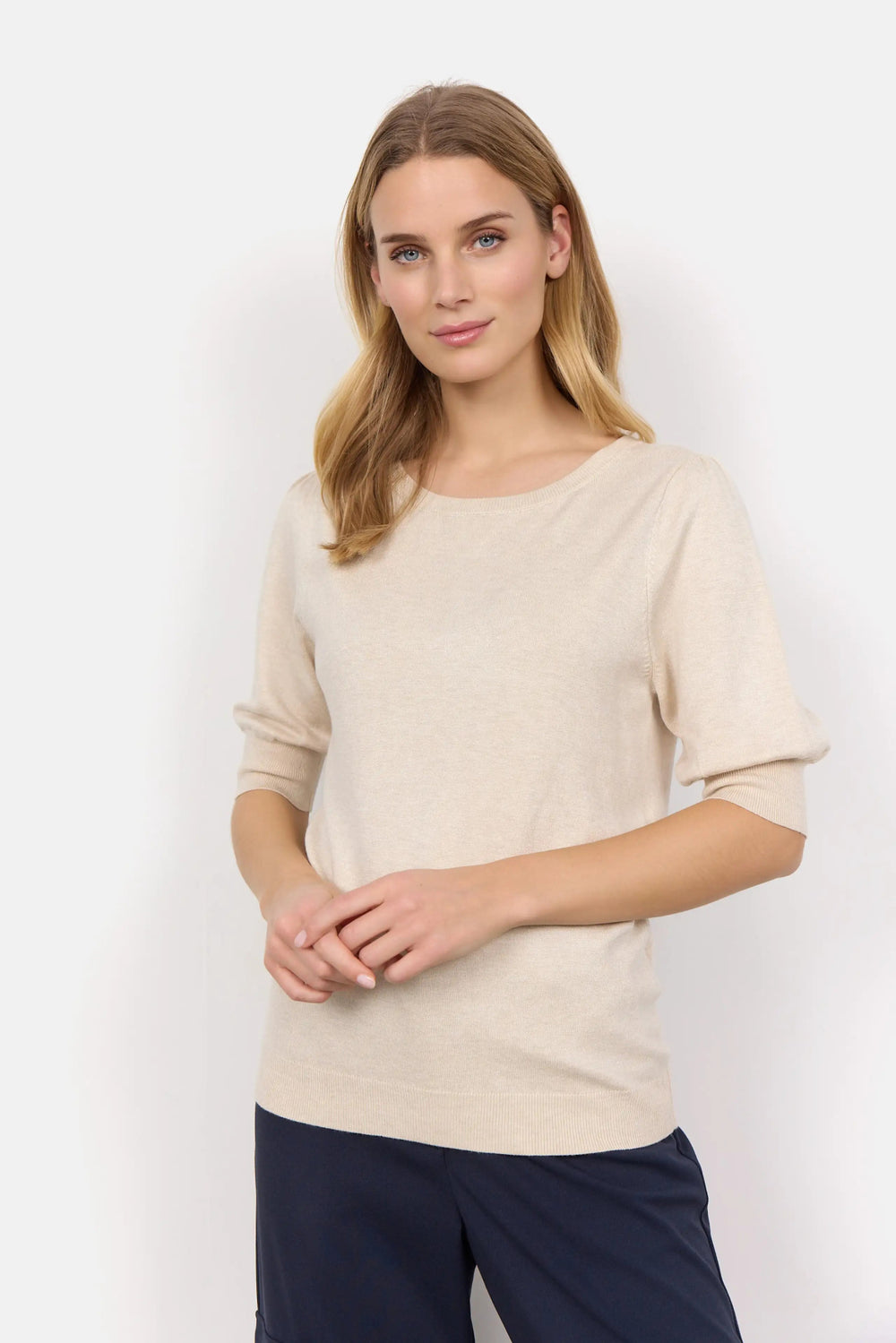 Sc-Dollie 753 Cream Melange | Genser | Smuk - Dameklær på nett