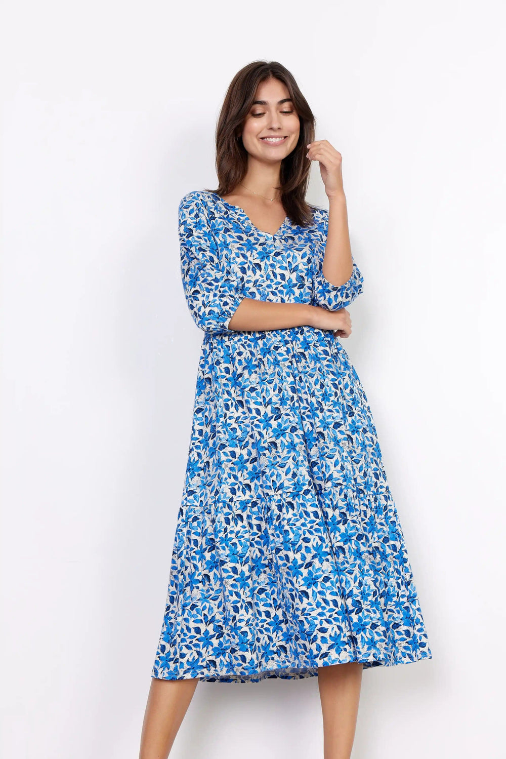 Sc-Felicity Aop 427 Bright Blue Combi | Skjørt | Smuk - Dameklær på nett