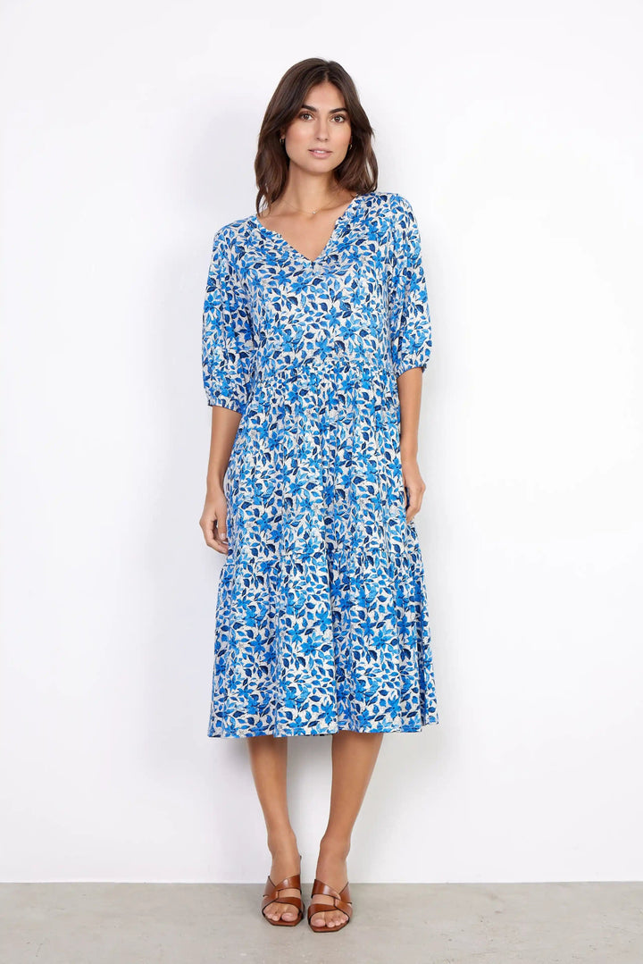 Sc-Felicity Aop 427 Bright Blue Combi | Skjørt | Smuk - Dameklær på nett