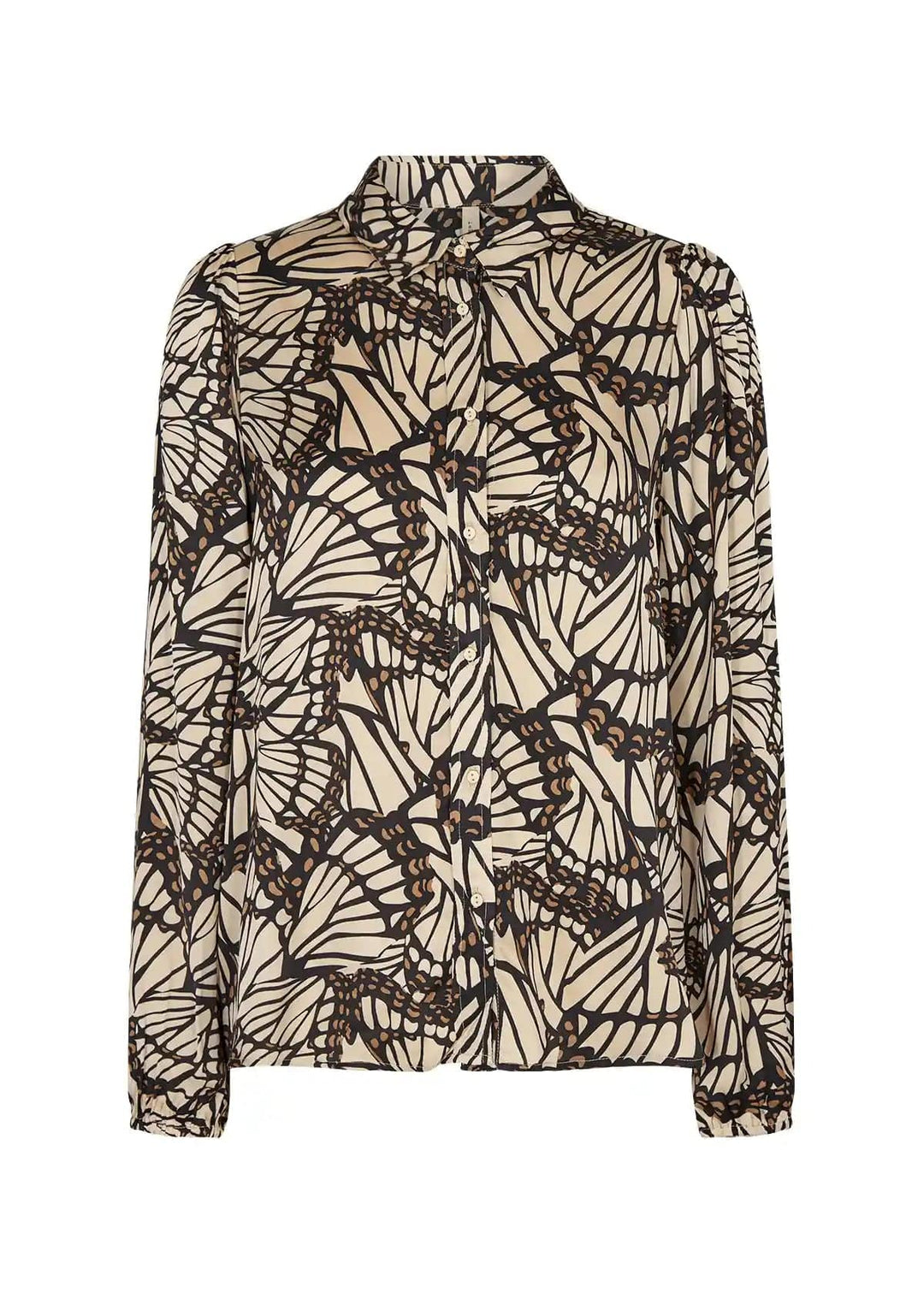 Sc-Hariet 1 Sepia Brown Combi | Skjorter og bluser | Smuk - Dameklær på nett