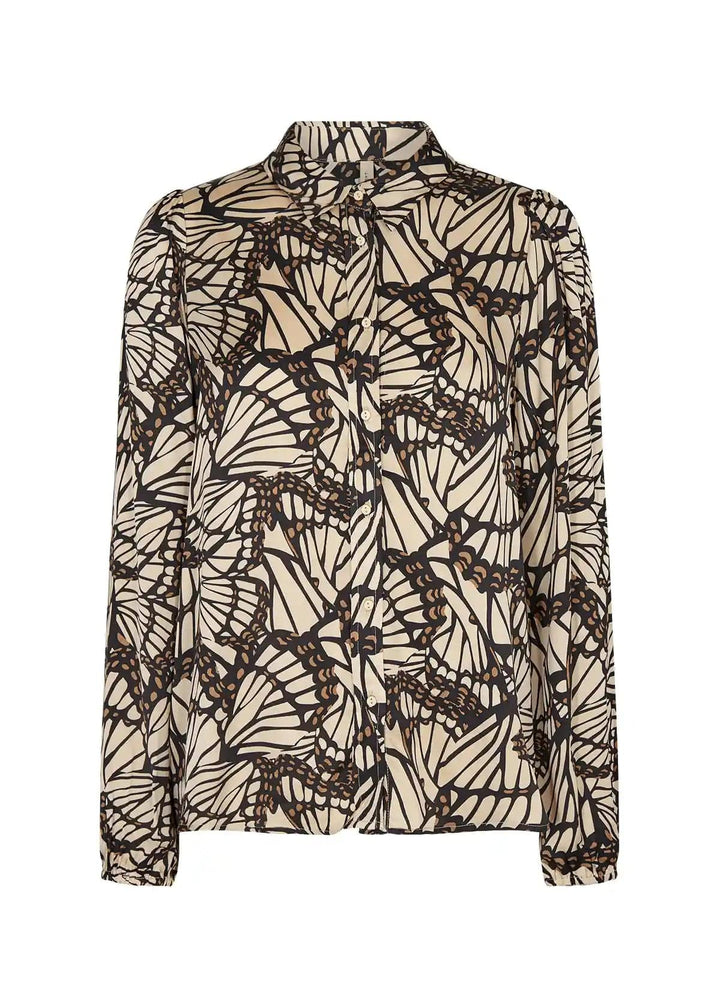 Sc-Hariet 1 Sepia Brown Combi | Skjorter og bluser | Smuk - Dameklær på nett