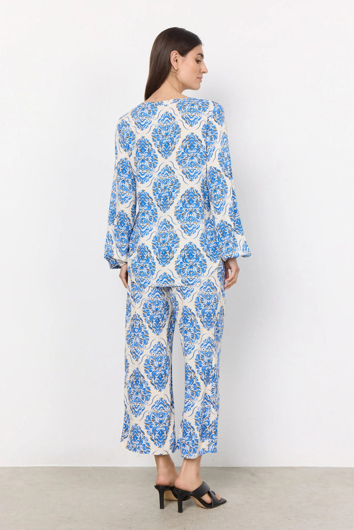 Sc-Melene 2 Bright Blue Combi | Skjorter og bluser | Smuk - Dameklær på nett