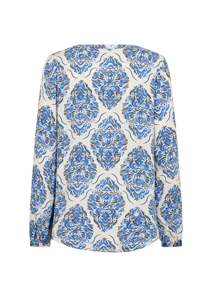 Sc-Melene 2 Bright Blue Combi | Skjorter og bluser | Smuk - Dameklær på nett