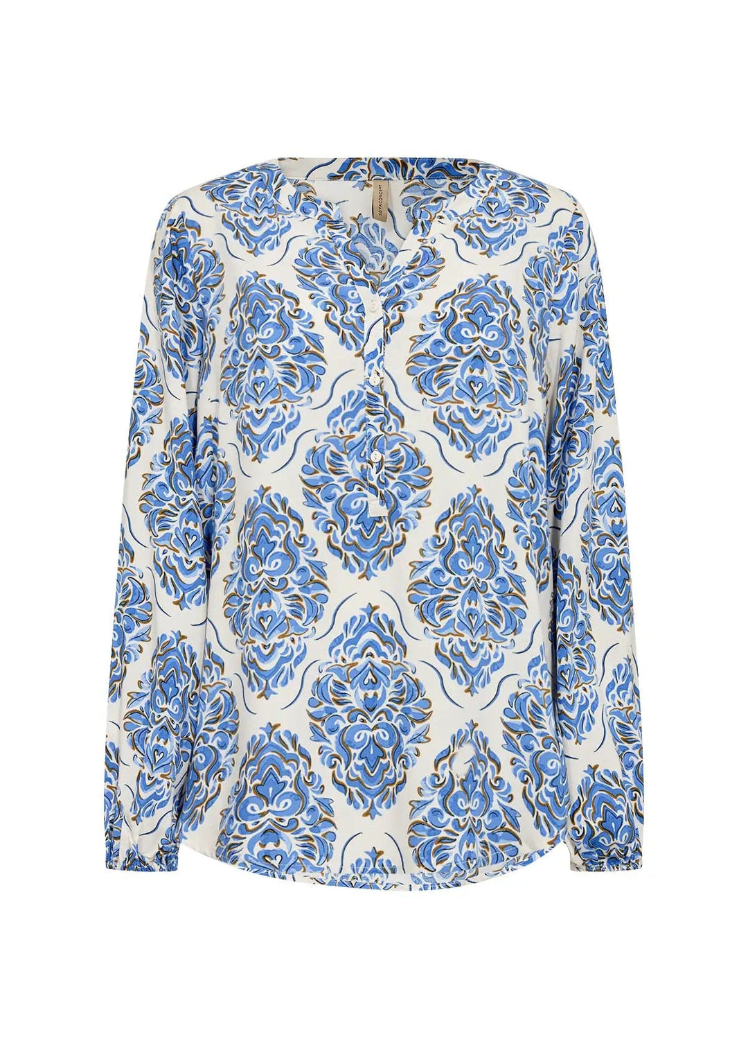 Sc-Melene 2 Bright Blue Combi | Skjorter og bluser | Smuk - Dameklær på nett