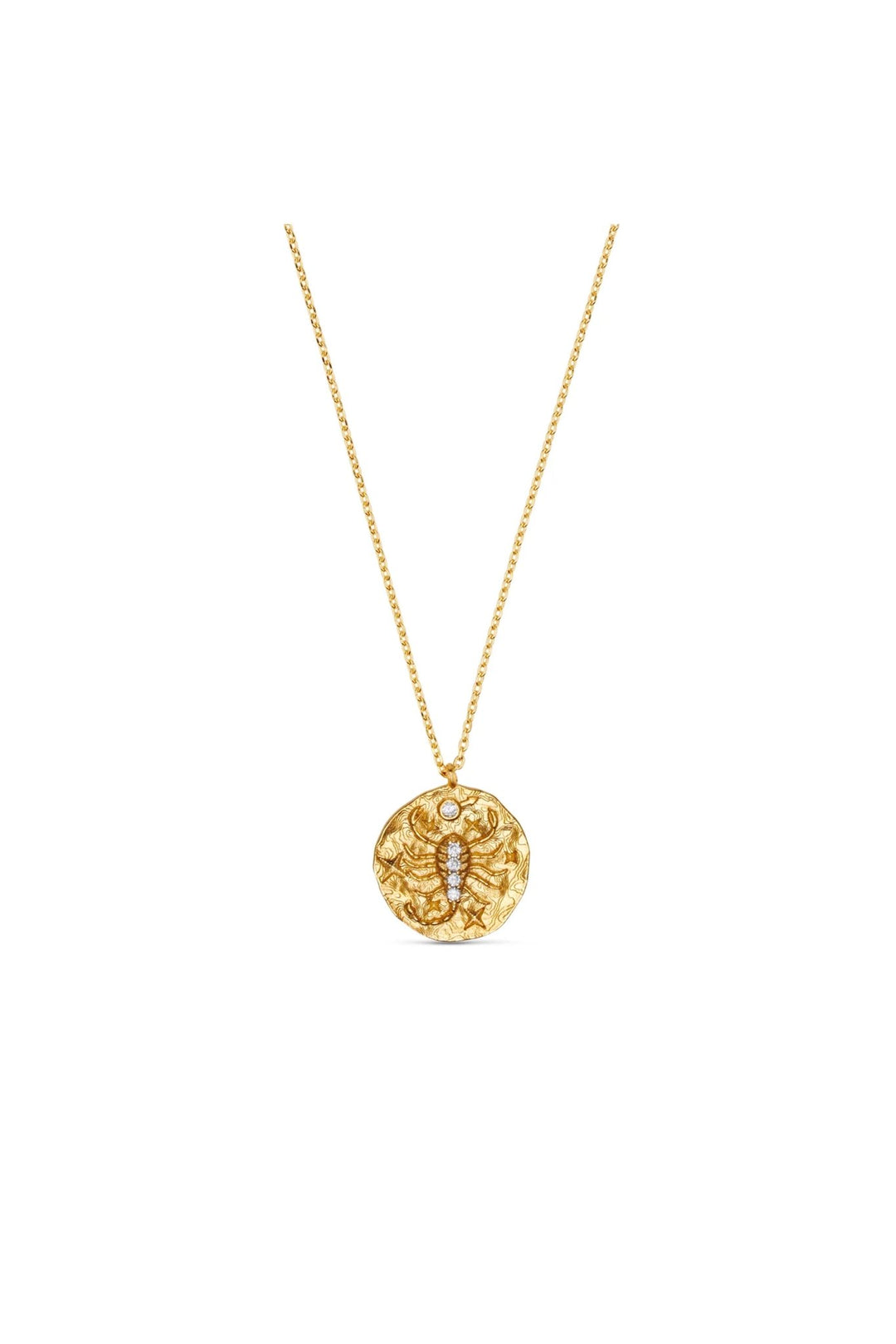 Scorpio Zodiac Necklace Pale Gold | Accessories | Smuk - Dameklær på nett