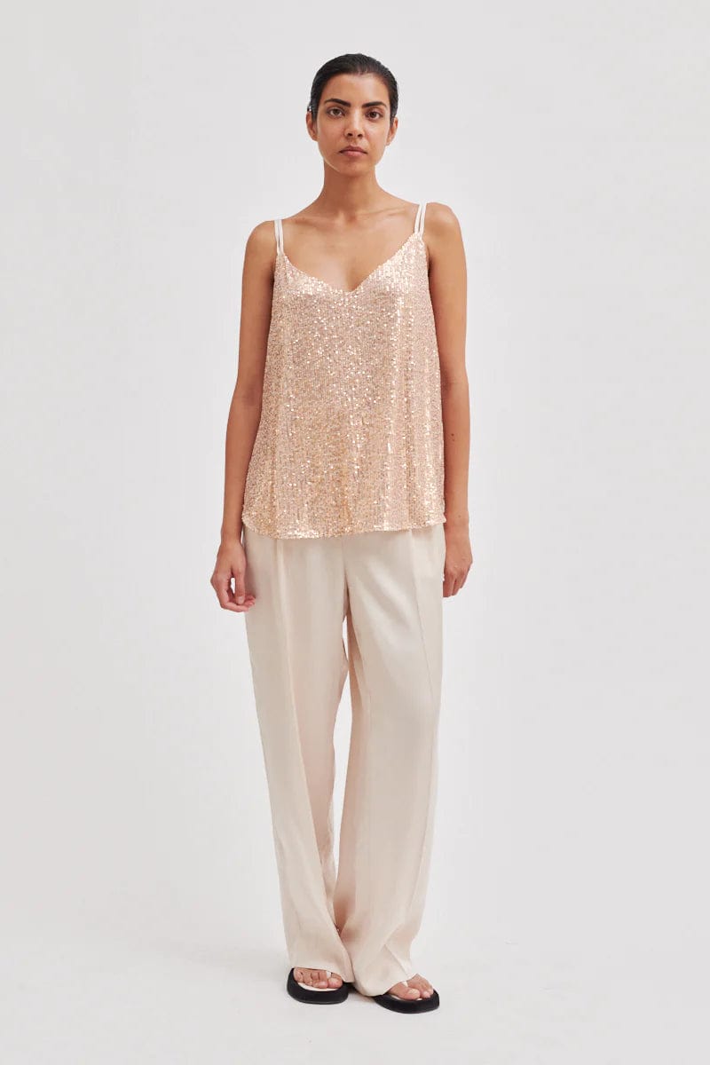 Shine On Sliptop Ivory Cream | Topper | Smuk - Dameklær på nett