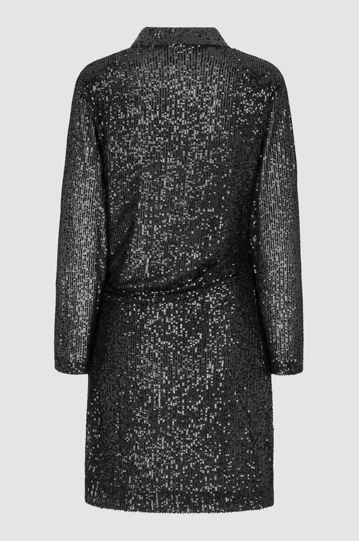 Shine On Wrap Dress Black | Kjoler | Smuk - Dameklær på nett