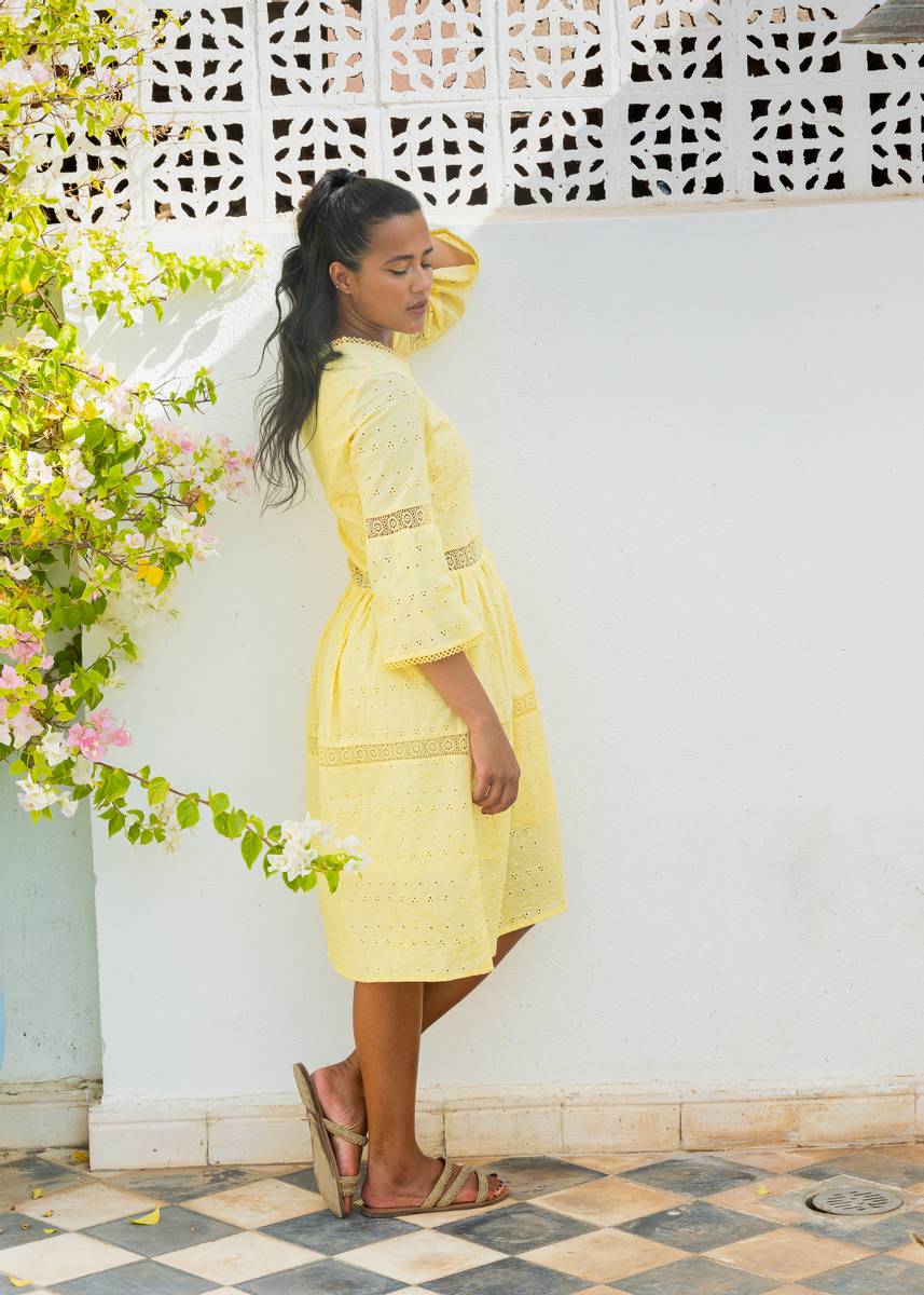 Siesta Dress Lemon | Kjoler | Smuk - Dameklær på nett