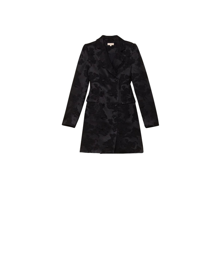 Silk Jacquard Blazer Dress Black | Kjoler | Smuk - Dameklær på nett