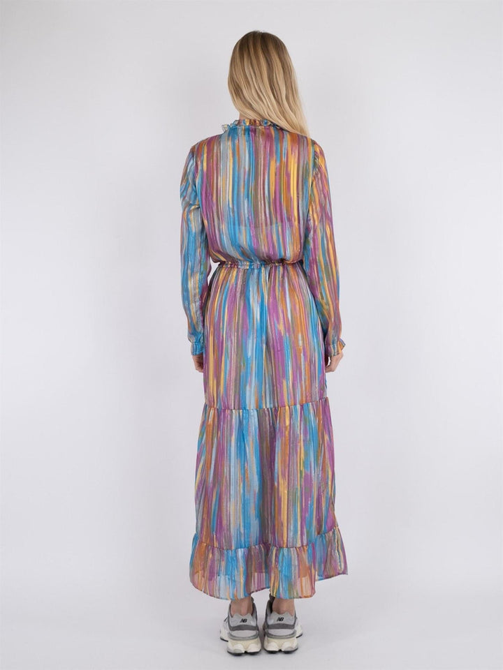 Silo Blurred Stripe Dress Pink | Kjoler | Smuk - Dameklær på nett