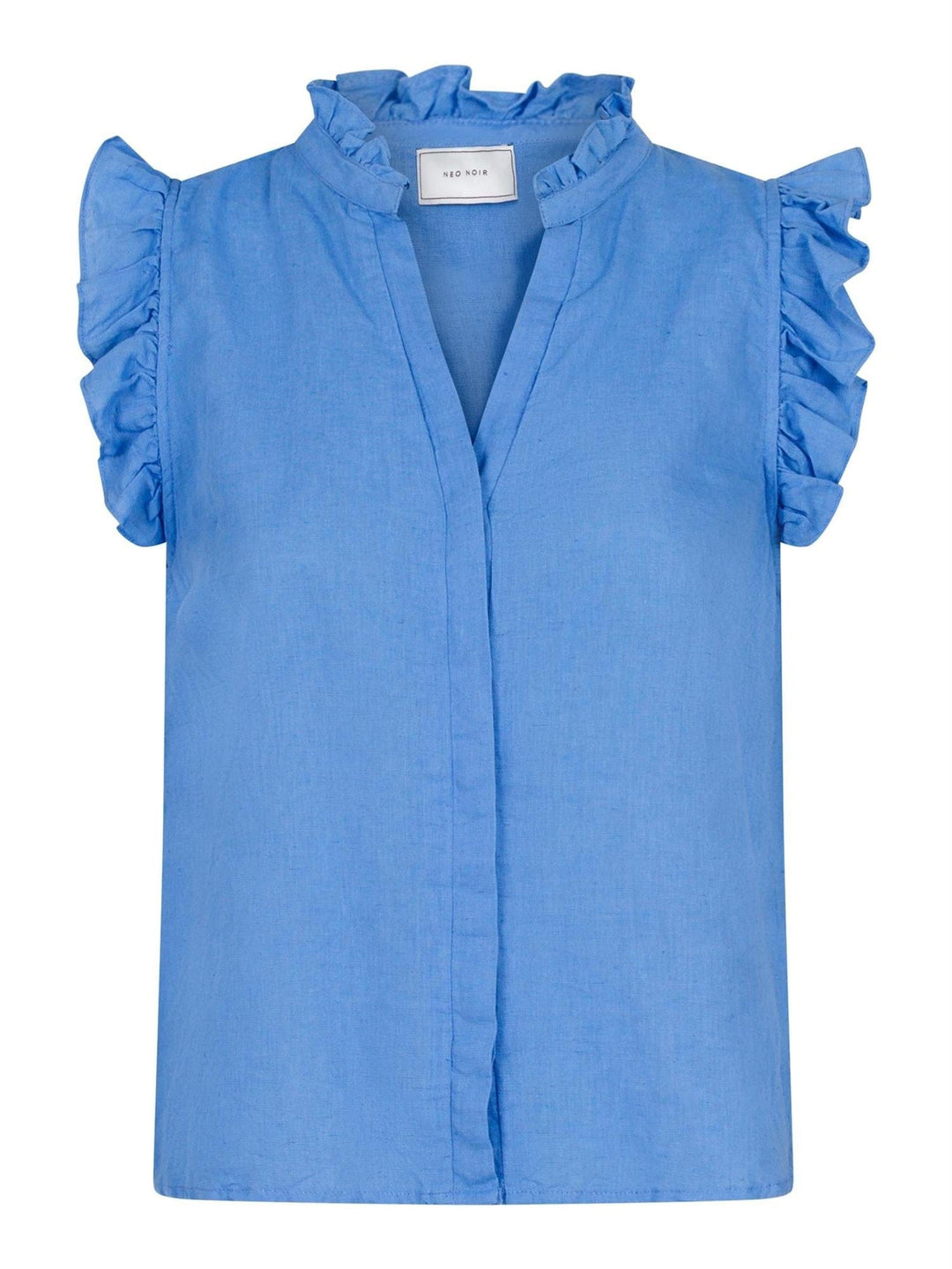 Siona Linen Top Dusty Blue | Topper | Smuk - Dameklær på nett