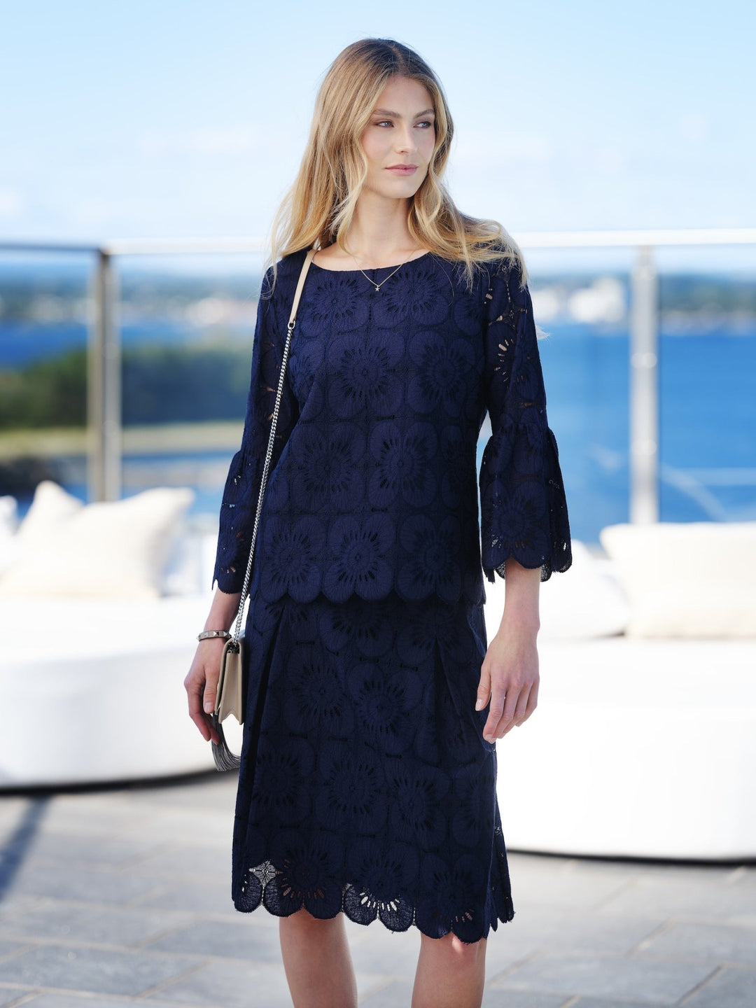 Siv Skirt Navy | Skjørt | Smuk - Dameklær på nett