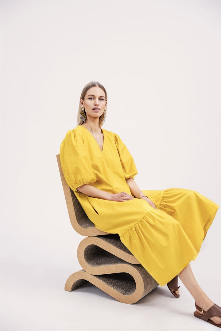 Skagen Vanessa Dress Yellow | Kjoler | Smuk - Dameklær på nett
