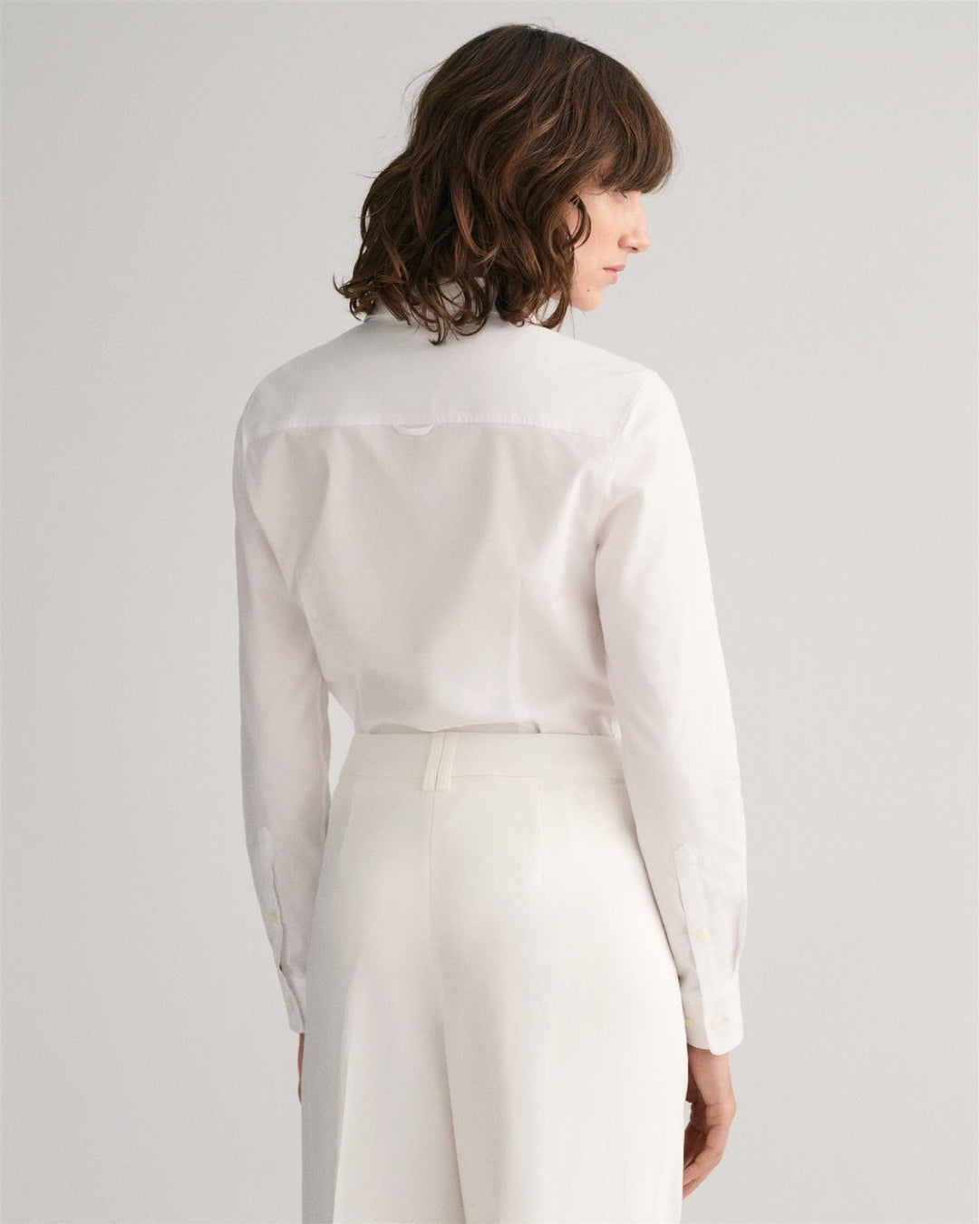Slim Fit Stretch Oxford Shirt White | Skjorter og bluser | Smuk - Dameklær på nett