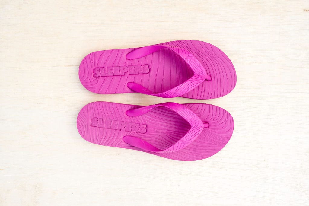 Slim Wide Strap Flip Flop Fucsia | Sko | Smuk - Dameklær på nett