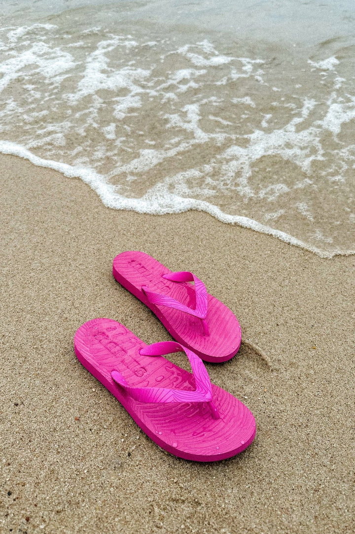 Slim Wide Strap Flip Flop Fucsia | Sko | Smuk - Dameklær på nett