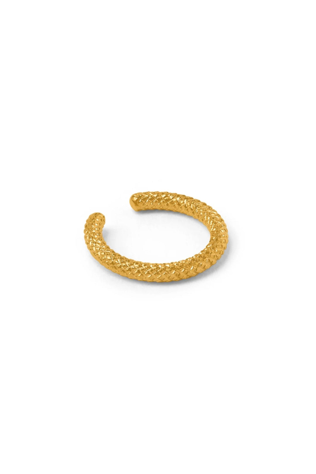 Snake Textured Ear Cuff Pale Gold | Accessories | Smuk - Dameklær på nett