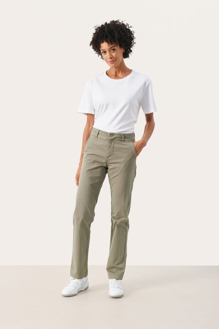 Soffynpw Pants Vetiver | Bukser | Smuk - Dameklær på nett
