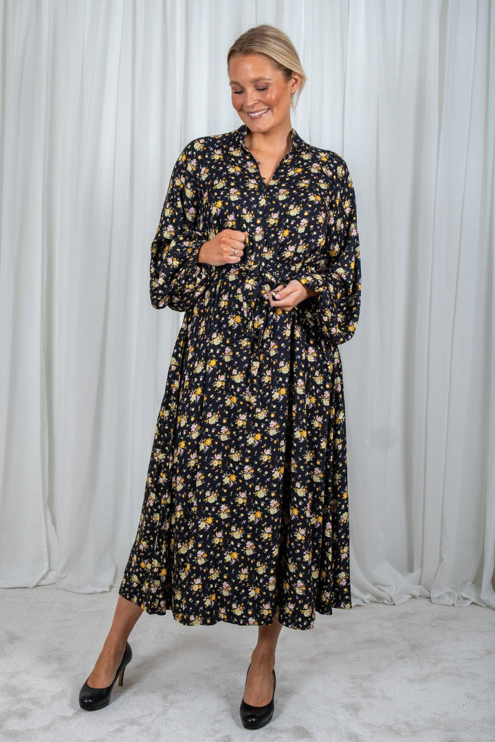 Soft Twill Shift Dress Night Garden | Kjoler | Smuk - Dameklær på nett