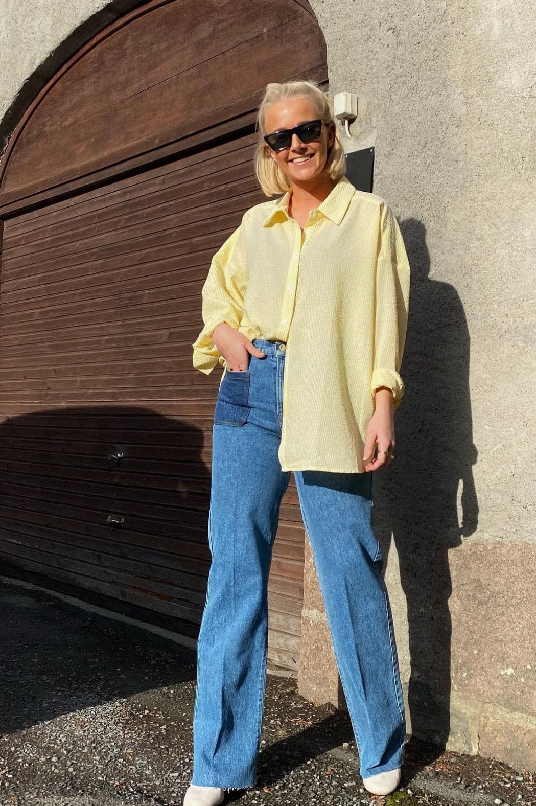 Sonja Shirt Yellow | Skjorter og bluser | Smuk - Dameklær på nett