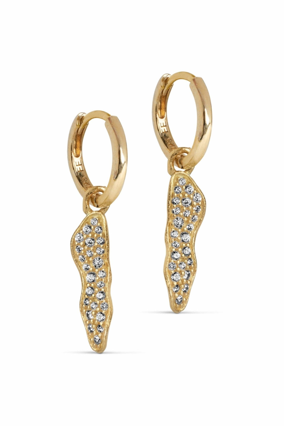 Sparkling Julia Hoops Gold | Accessories | Smuk - Dameklær på nett