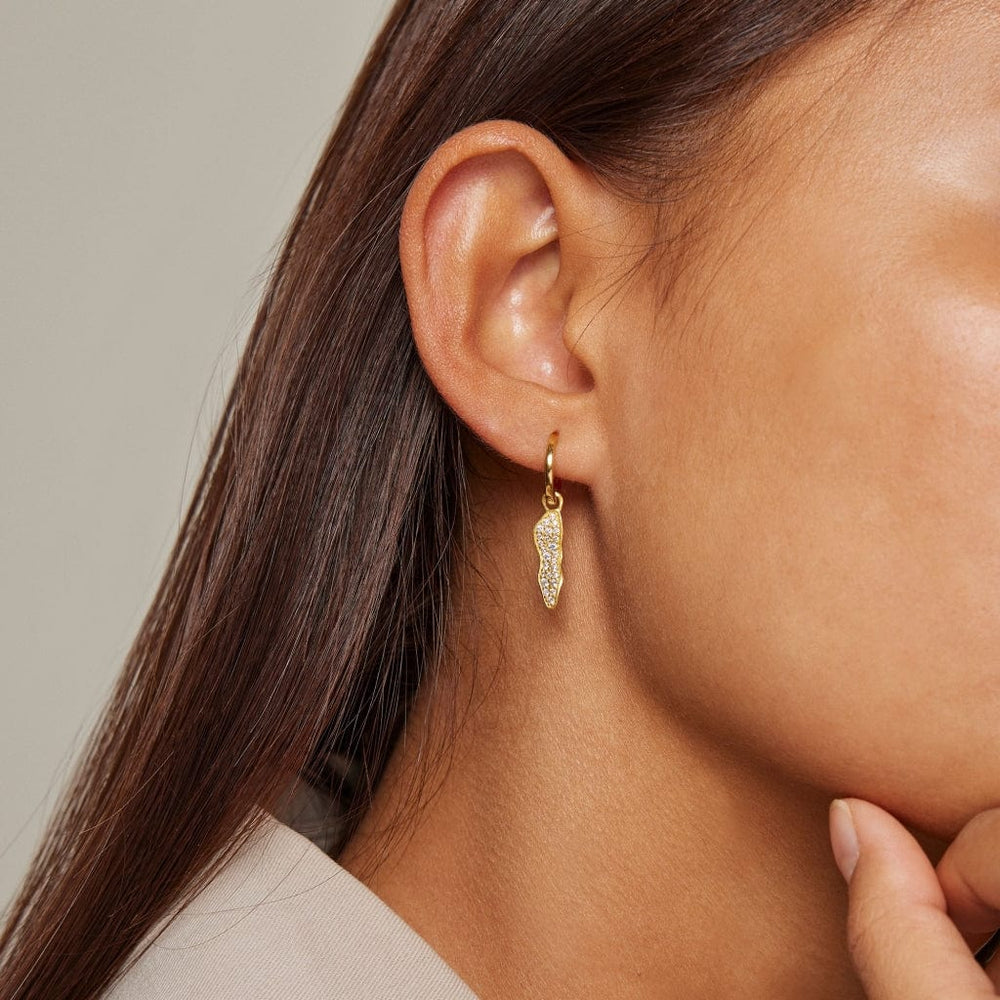 Sparkling Julia Hoops Gold | Accessories | Smuk - Dameklær på nett