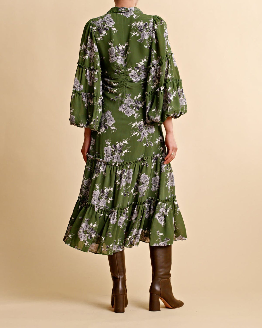 Spring Shirt Dress Green Rose | Kjoler | Smuk - Dameklær på nett