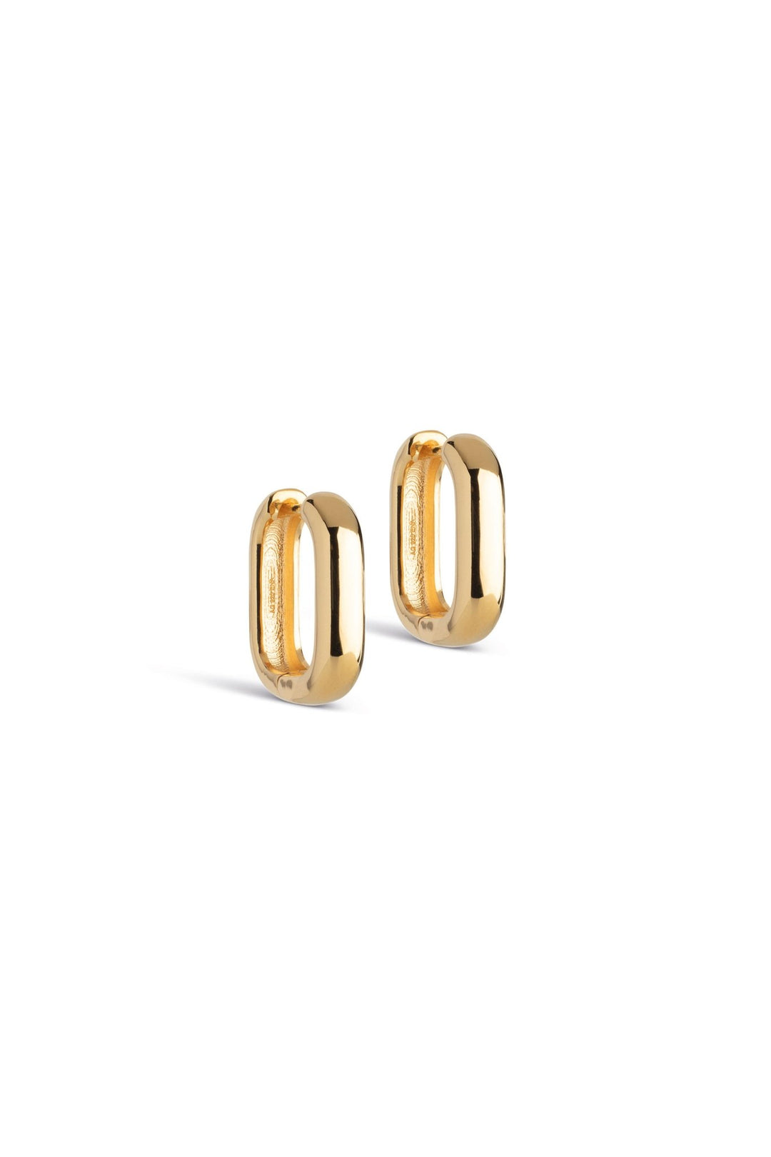 Square 18 Mm Earrings Gold | Accessories | Smuk - Dameklær på nett